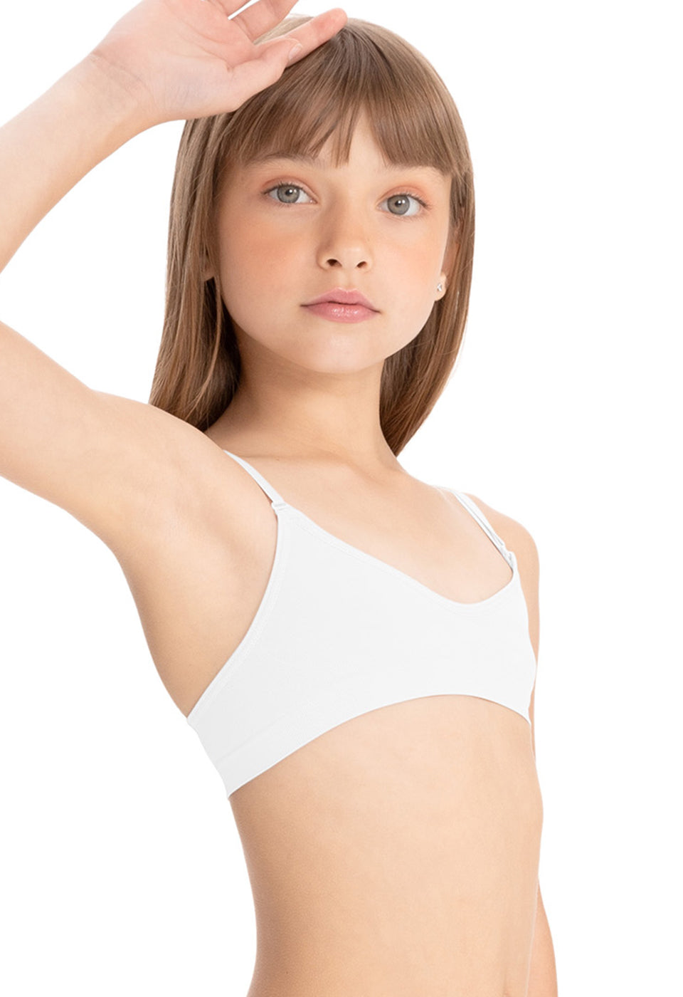Sutiã Triângulo Sem Bojo Infantil Branco