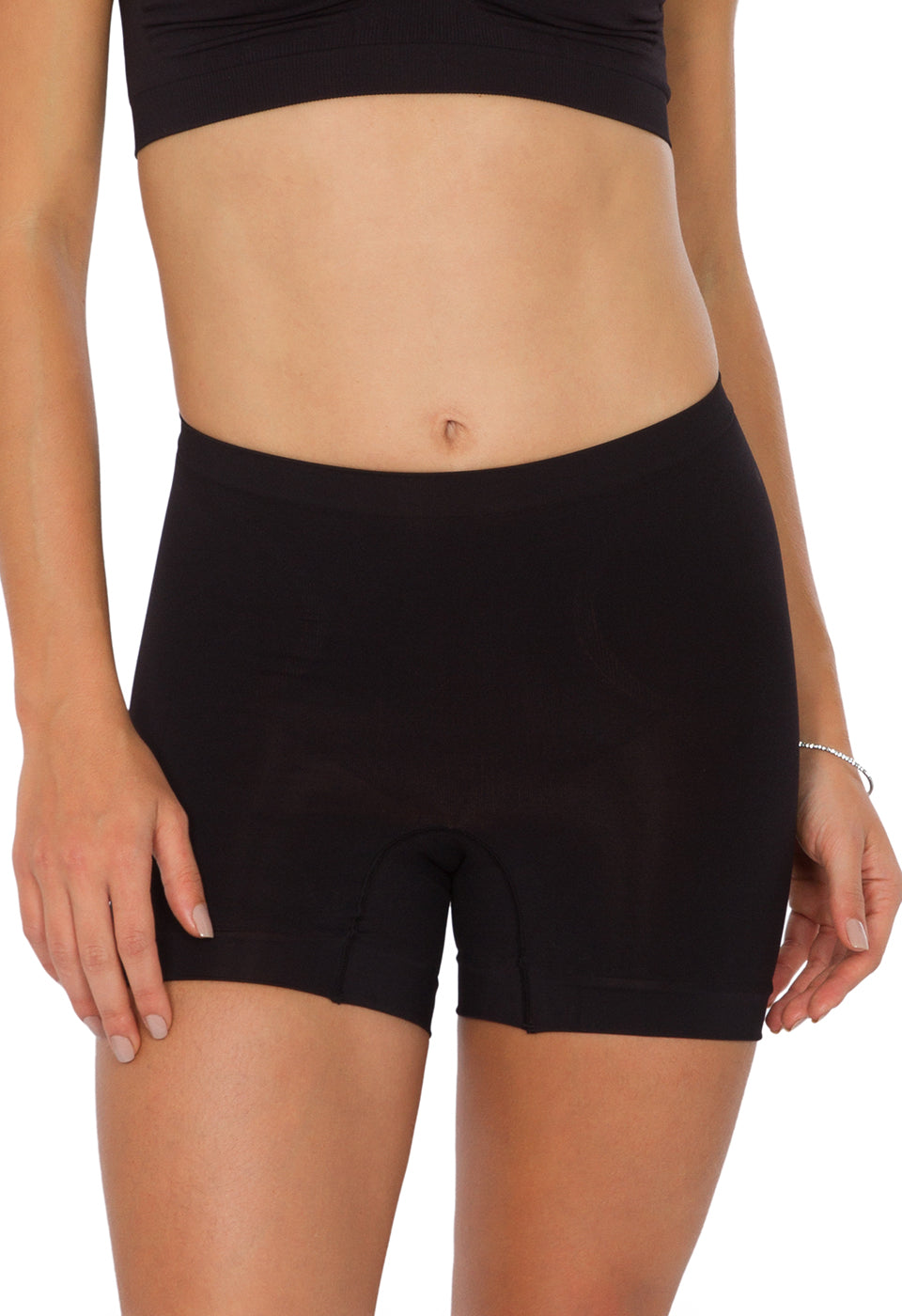Shorts Ameniza Celulite Cintura Média Emana Preto