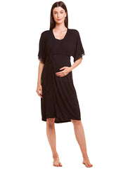 Robe Gestante Viscose Black