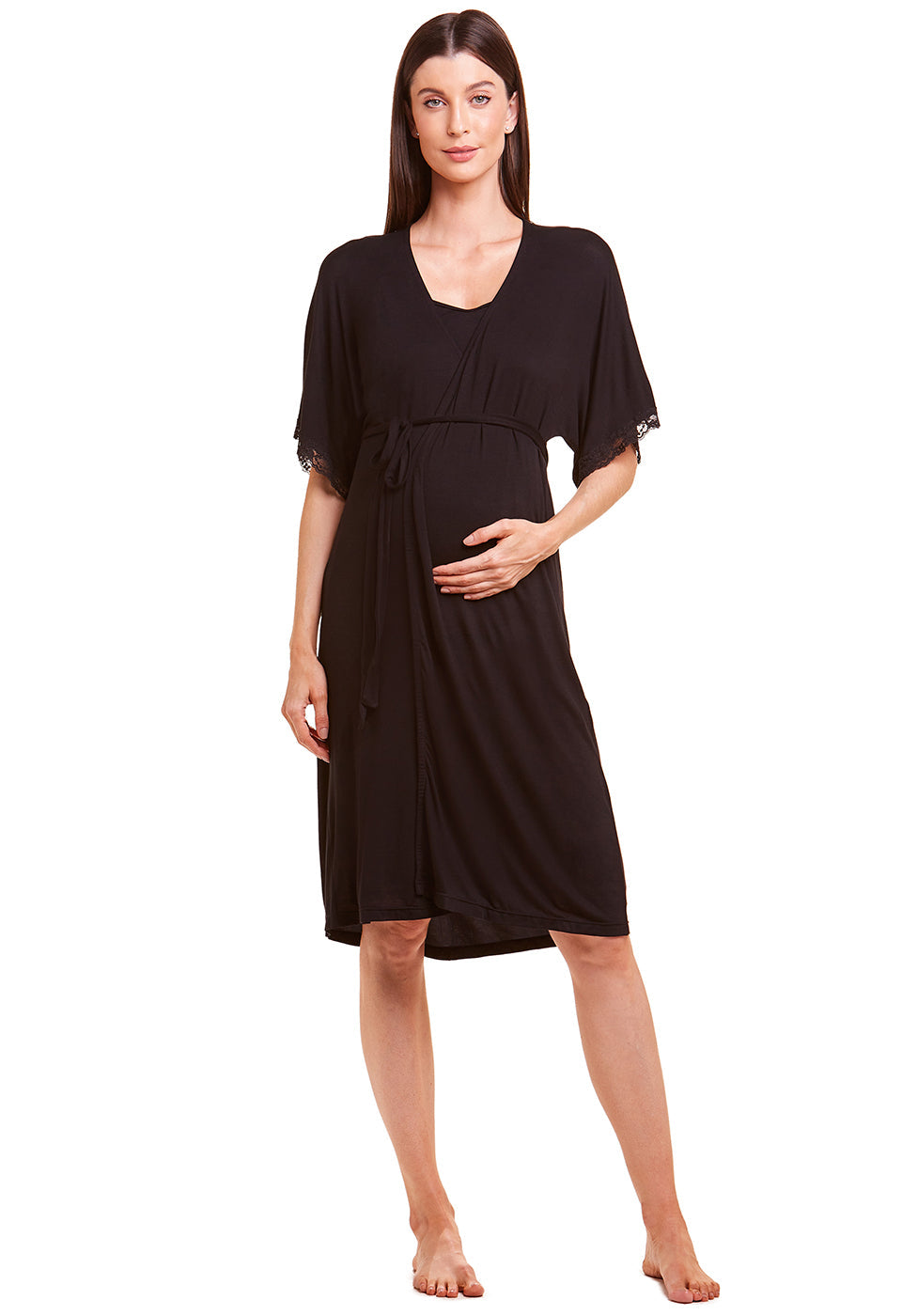 Robe Gestante Viscose Black