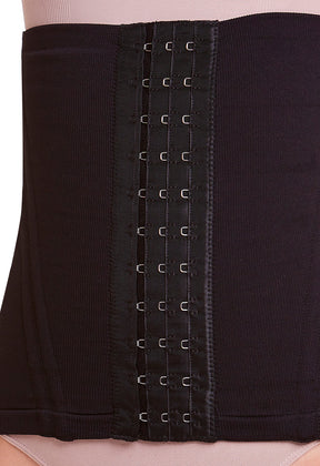 Corset Alta Compressão Com Barbatana Tecido Duplo Preto