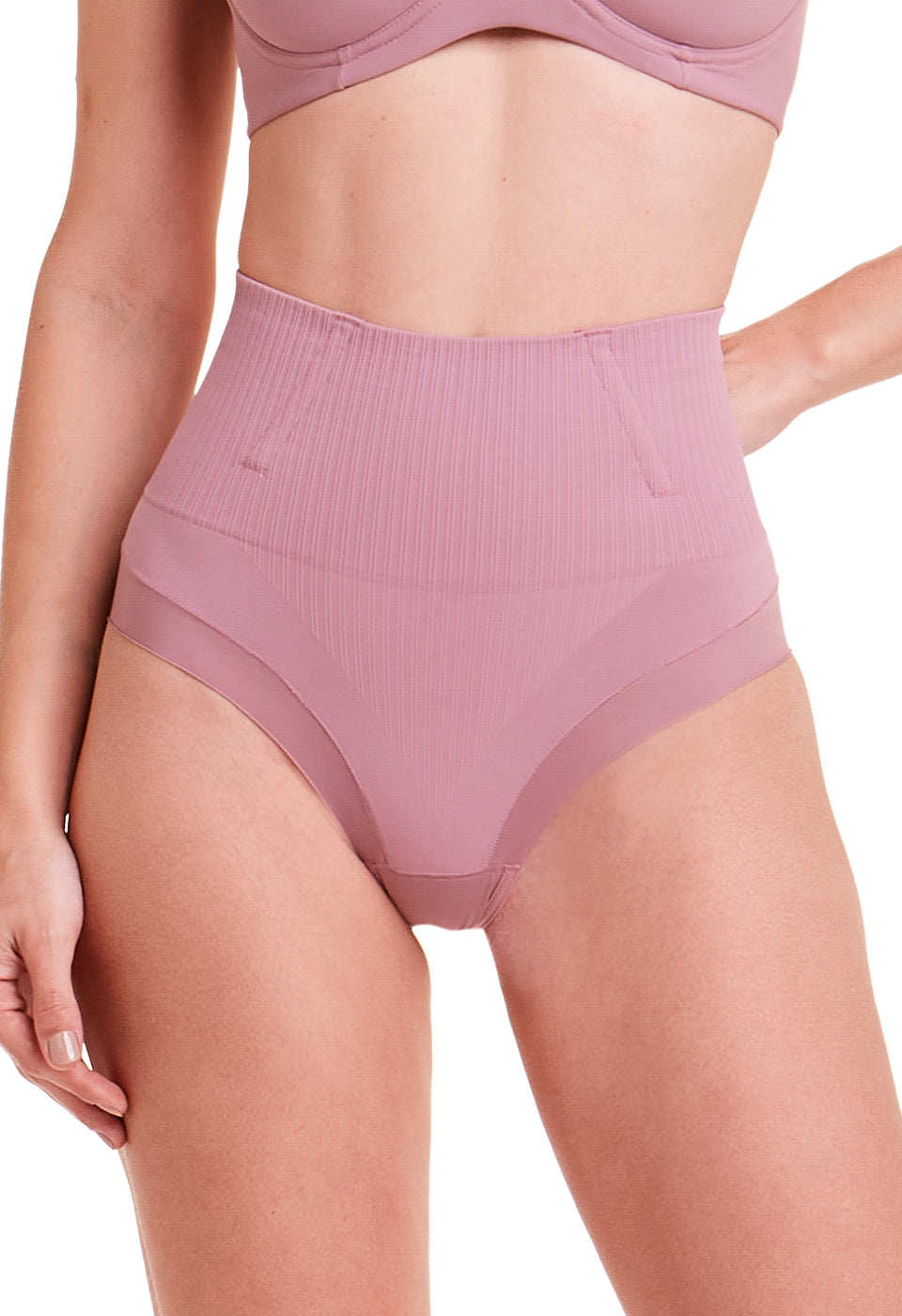 Calcinha Modeladora Invisível Cintura Alta Fio Dental Boto