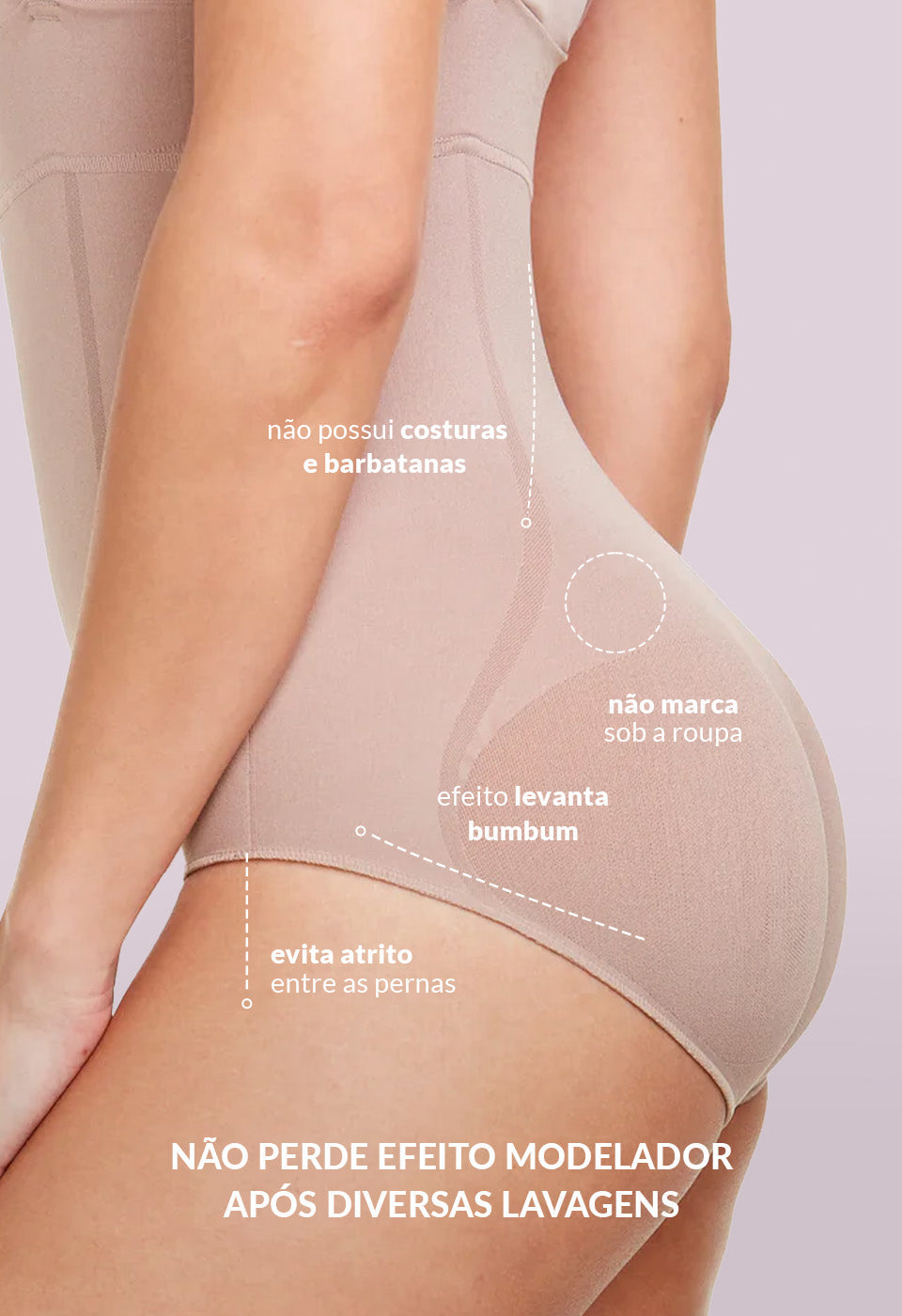 Calcinha Modeladora Abdominal Levanta Bumbum Base