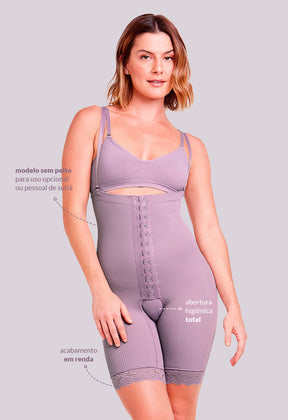 Cinta Estética Ameniza Celulite Emana Lilac